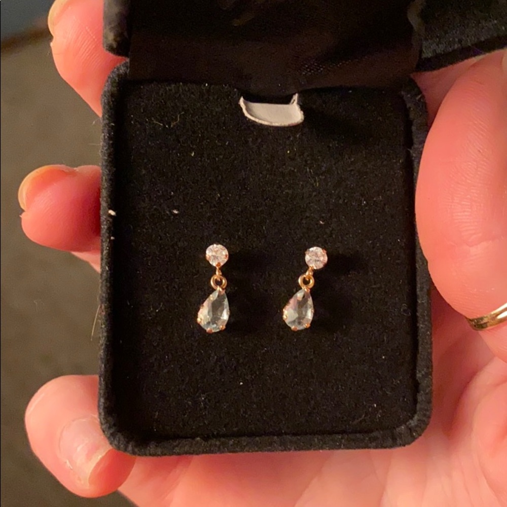 Genuine Aquamarine Earrings